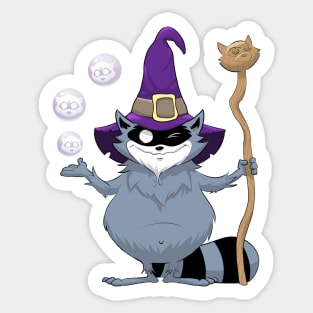 Magic Raccoon Sticker